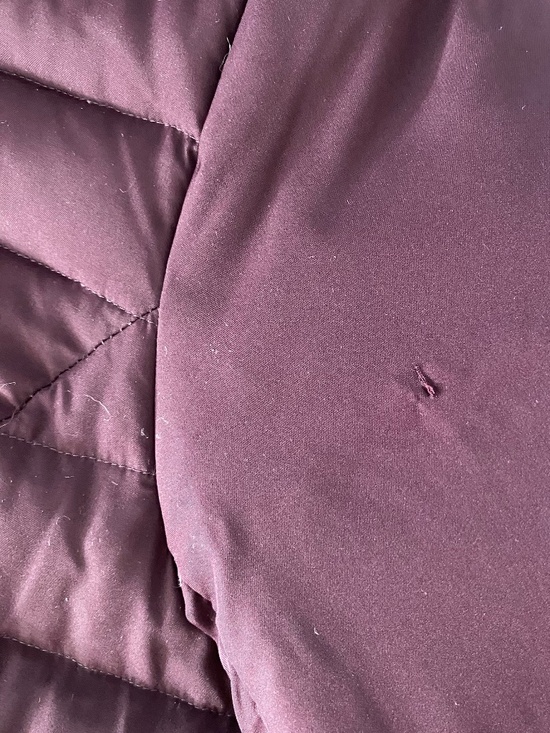 Land's End Full Length Down Puffer Coat in Darkest Plum - Size S - Picture 9 of 11